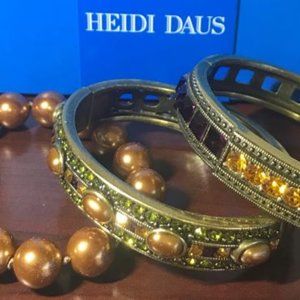 Heidi Daus Bracelet Collection – Three Piece Crystal Bangle Bracelets
